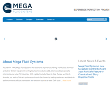 Tablet Screenshot of megafluidsystems.com